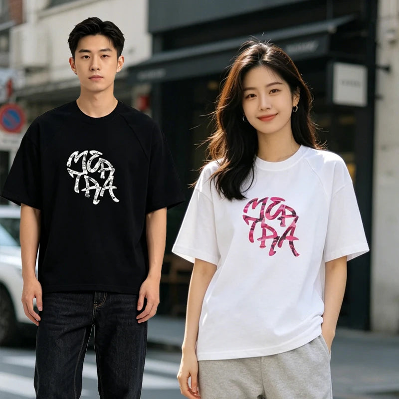 Fashion Brand Mertra Printed T-shirt Summer Women Casual Short Sleeves Streetwear T Shirt High-quality Cotton Tshirts Tops