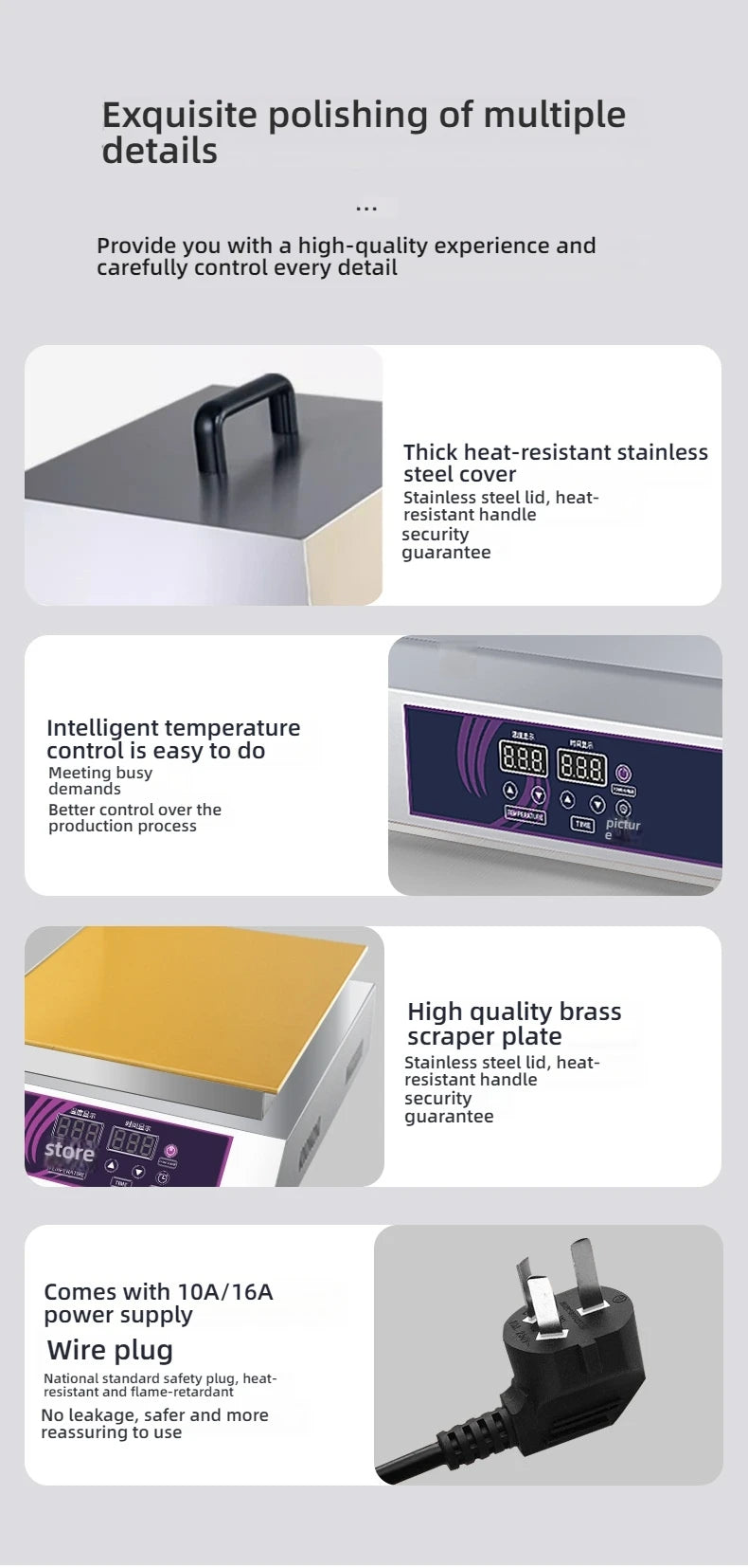 HomeWise Souffle Maker Souffle Machine 2600W Double Plates Fluffy Japanese Souffle Pancakes Maker Fluffy Pancake Schwa Machine