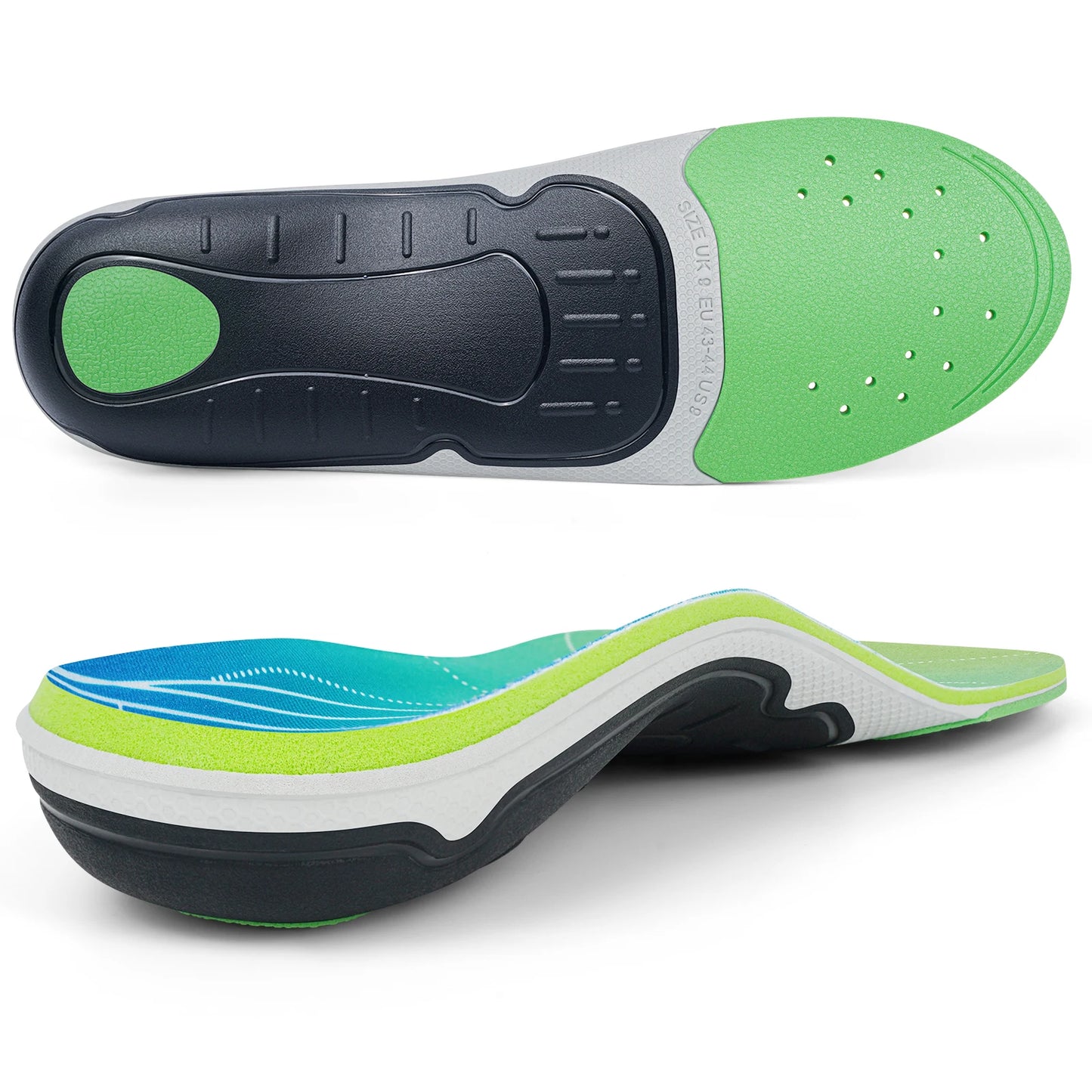 iFitna Plantar Fasciitis Orthopedic Sport Insole High Arch Support Men Women Sole, Flat Feet Pain Relief Orthotic Shoe Insert