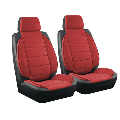NEW Car Seat Covers Suede and Leather Stitching Seat Covers Universal Size Fit for Car SUV Truck Vans Accessories Interior