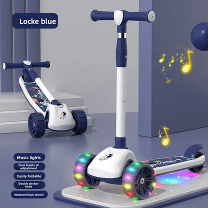 3-in-1 Scooter for Children Aged 1–3, 6–12: A versatile ride-on and push-along scooter for little boys and girls