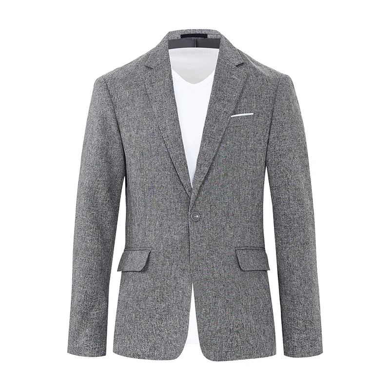 Men's Suit Men's Blazer Men's Summer Casual Suit Blazer Single Button Suit Jacket for Weddings Daily Office Outdoor Occasions