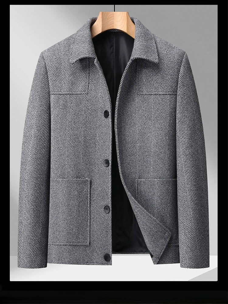 2026 Spring/Summer New Men's Jacket - Anti-wrinkle, Soft, Form-fitting Business Fashion Coat - Suitable for Daily Wearing