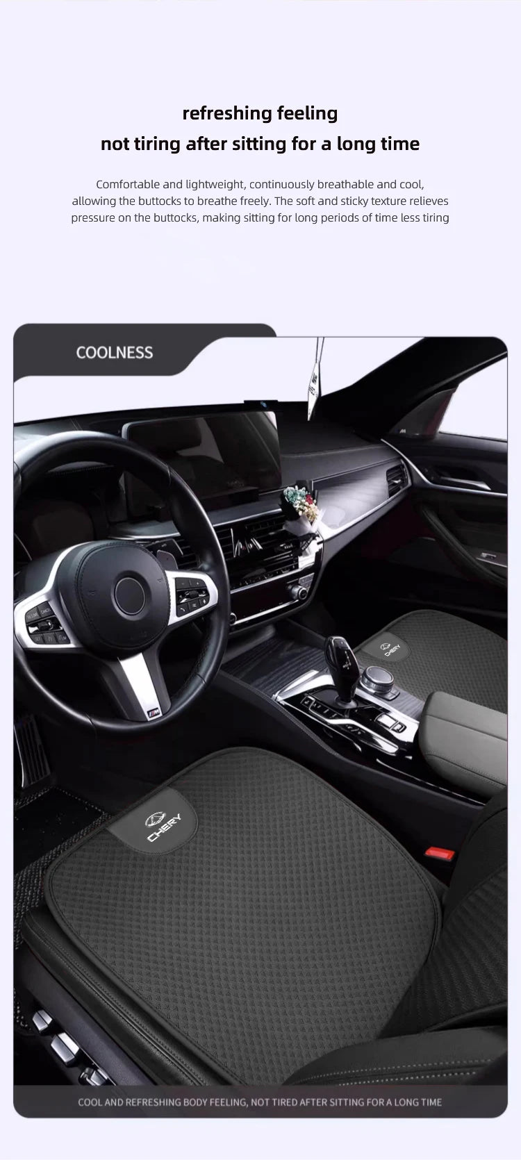 Car Seat Pad Backrest Mat Ice Silk Flax Seat Cushion Covers For Chery Tiggo 7 Pro 8 4 5 3 2 T11 5X Amulet Fora QQ IQ Fulwin