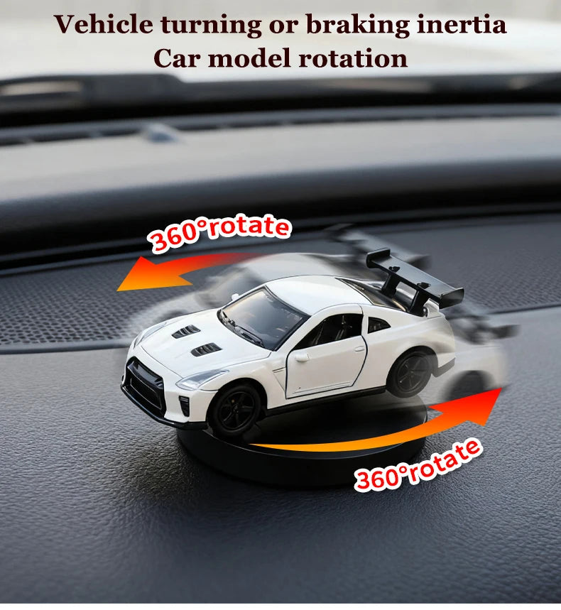 Car Individuality Center Console Decoration Sports Car Drift Rotating Car Decor Auto DashboardTurning Racing Model Decoration