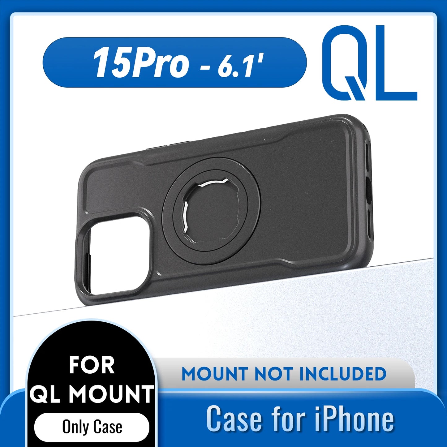 Quad-style Motocycle/Bike Magnetic Shockproof Case For iPhone 17 16 15 14 ProMax Charging Protective Cover with Lock-in Design