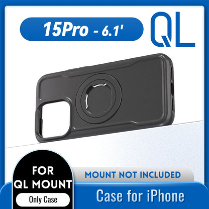 Quad-style Motocycle/Bike Magnetic Shockproof Case For iPhone 17 16 15 14 ProMax Charging Protective Cover with Lock-in Design