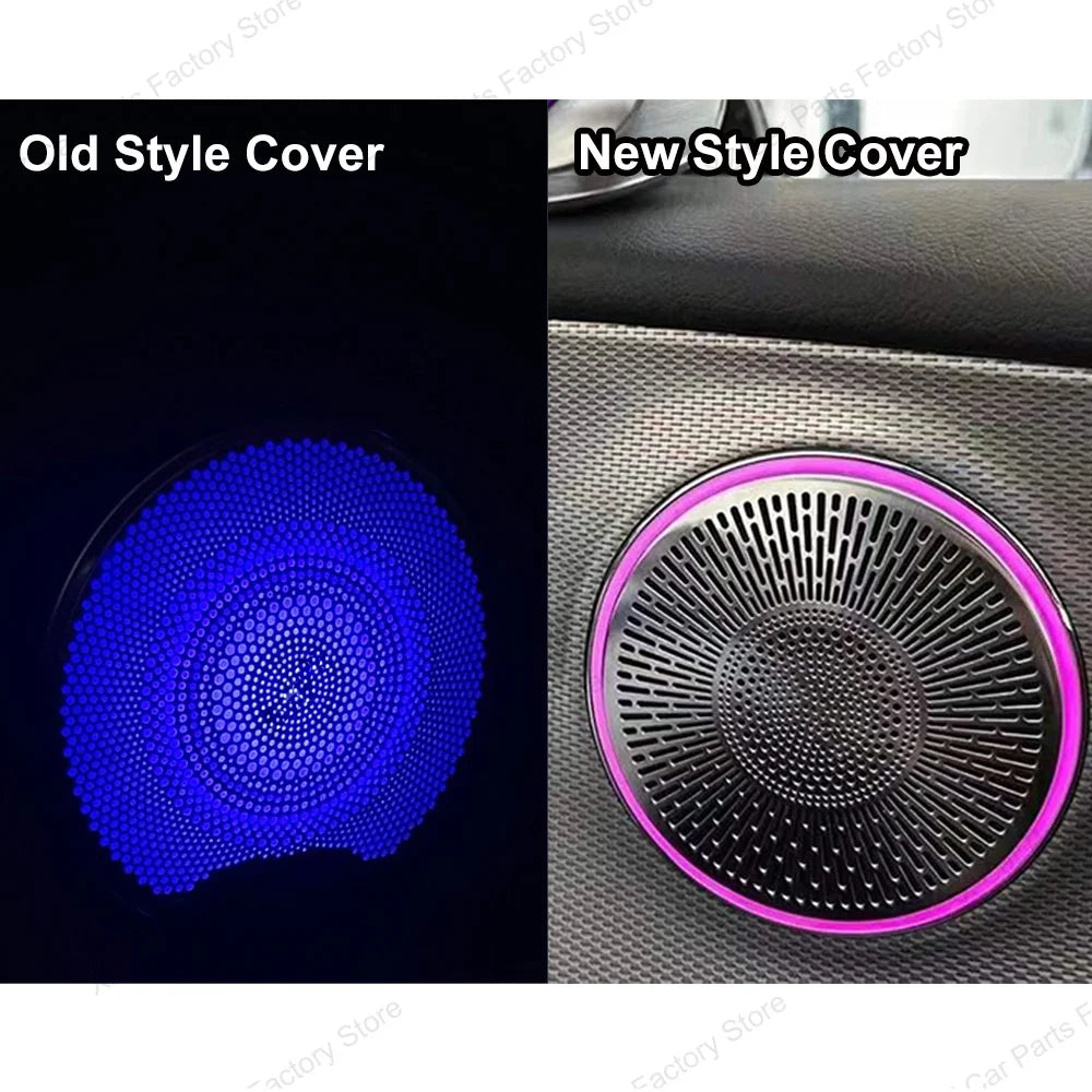 For Mercedes Benz E-Class W213 2016-2021 Led 64 Colors Air Vents AMG E43 E53 3D Rotating Tweeter Speaker Interior Ambient Light