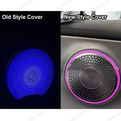 For Mercedes Benz E-Class W213 2016-2021 Led 64 Colors Air Vents AMG E43 E53 3D Rotating Tweeter Speaker Interior Ambient Light