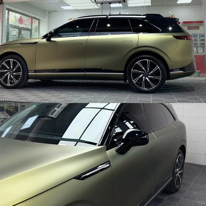 Super Matte Lightning Green PET Wrap Vinyl Film Car Whole Body DIY Color Decal Protective Cover Sticker Auto Tuning Accessories