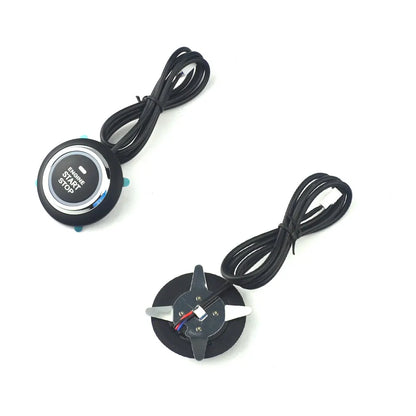 Universal 12V Car Alarm Start Stop Button Keyless Ignition System Metal Key Conversion Kit Does Not Include Remote Key