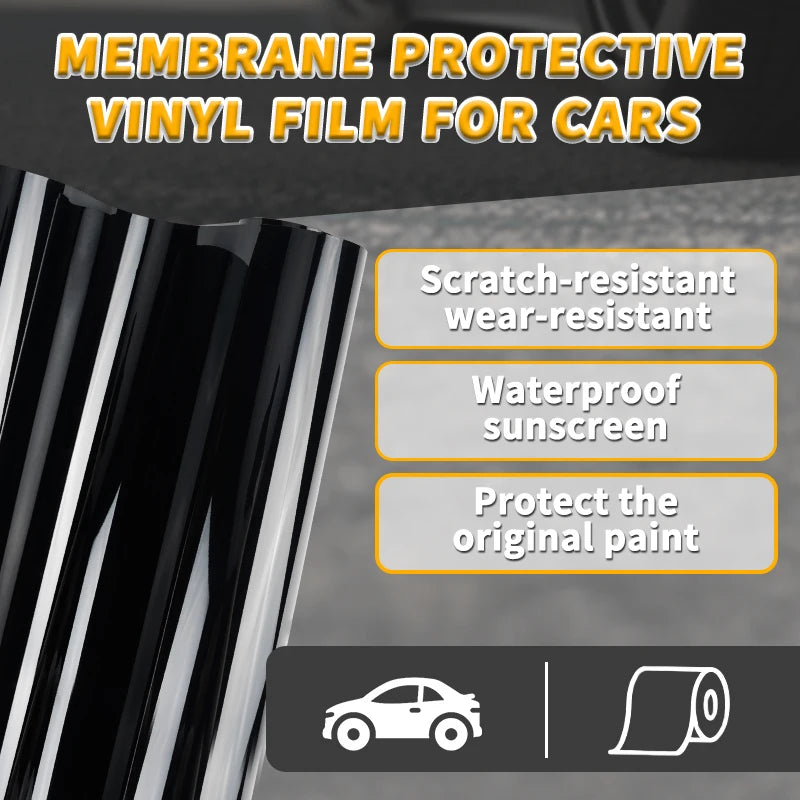 Super Glossy Black PPF Car Wrap Vinyl Film Self-Adhesive Sticker Car wrapping Film Vinyl Roll With Air release