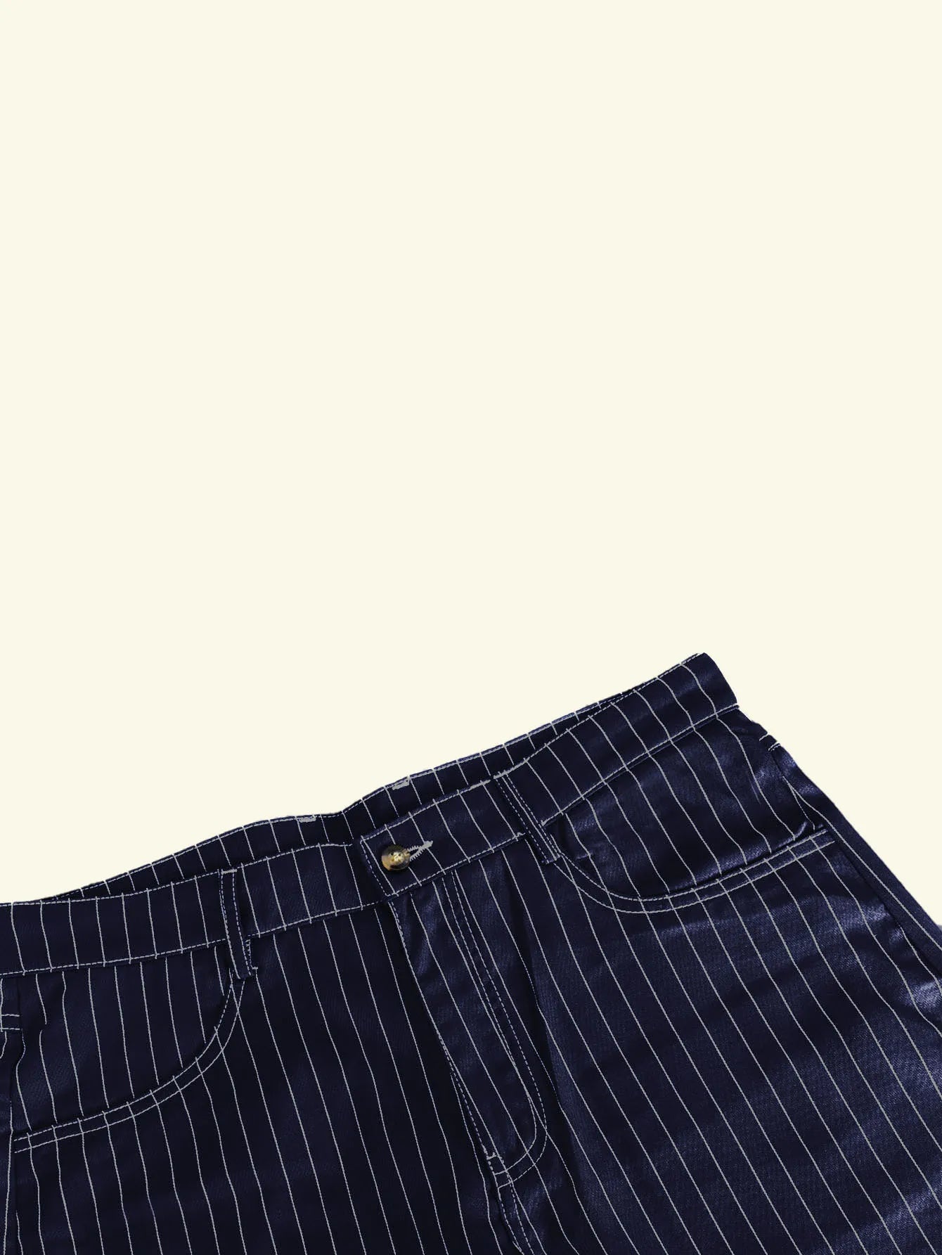 Men's Vertical Striped Barrel Leg Baggy Wide Leg Pants Stretch Polyester Elastane Oversized Casual Streetwear Long Trousers