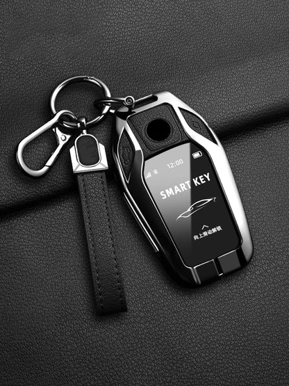 LED Display Metal Car Key Case Holder Shell Cover For BMW 5 7 Series G11 G12 G30 G31 G32 I8 I12 I15 G01 G02 G05 G07 X3 X4 X5 X7