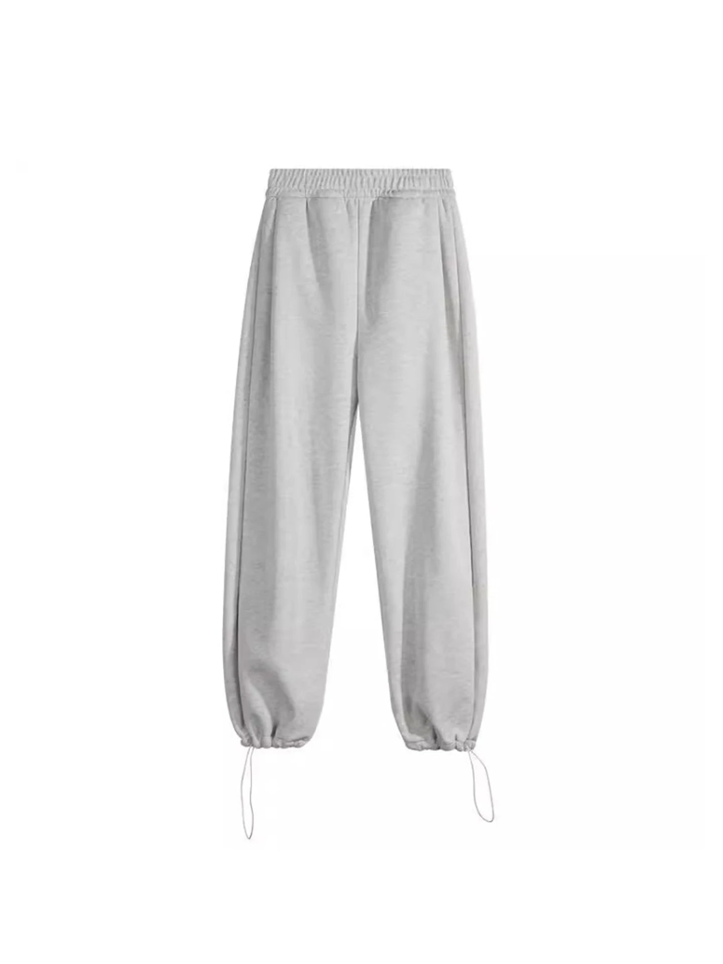 Thickened Fleece Women's Sports Pants Autumn Winter New Style Casual Loose Wide Leg Sweatpants High Waist Polyester Fiber