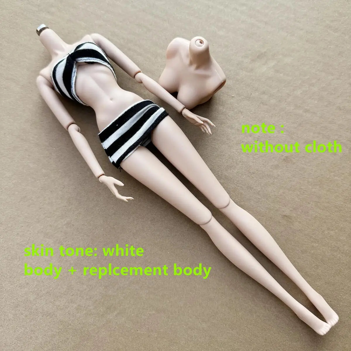 NEW LULY 1/6 Doll Body 2024 Version 12 Skin Tones High Quality Joints Removable Doll Body With Replacement Chest