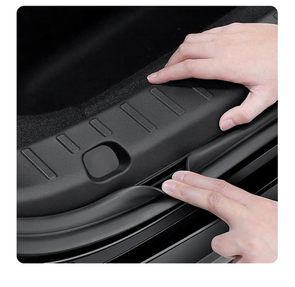 YZ For Tesla Model Y Juniper 2026 Trunk Sill Plate Protector TPE Rubber Protector Tesla Threshold Bumper Pad Prevent Scratching