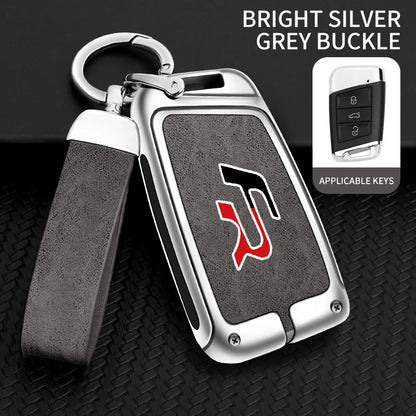 Suitable for Seat Ateca Leon FR 2 Ibiza zinc alloy car key cover high-end genuine leather car key case buckle auto accessories