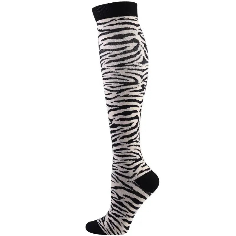 58 Styles Compression Socks 30 Mmhg Heart Star Stripe Socks New Unisex Golfs Tube Thigh Men Outdoor Long Pressure Stockings