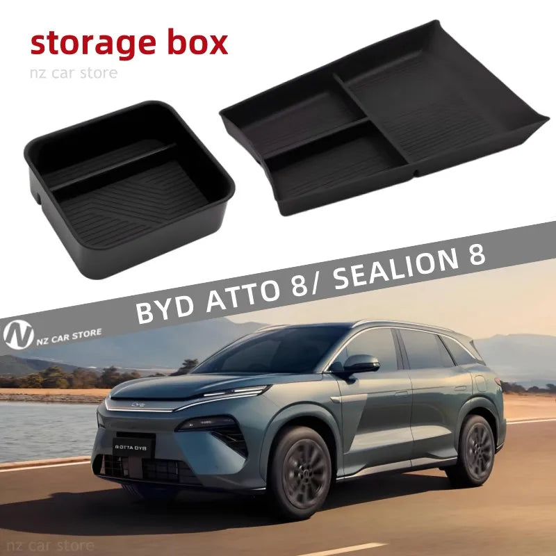 For BYD ATTO 8 SEALION 8 DMI DMP Armrest Storage Box Organizer 2025 2026 Interior Accessories