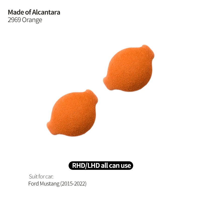 Made of Alcantara For Mustang Car Center Console Gear Shift Panel Trim Sticker and Gear Shift Boot Cover Interior Accessories