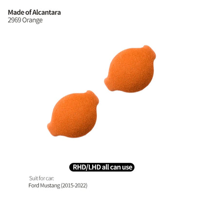Made of Alcantara For Mustang Car Center Console Gear Shift Panel Trim Sticker and Gear Shift Boot Cover Interior Accessories