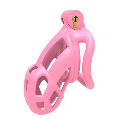Male Penis Lock Chastity Cage with Lock and 4 Rings Resin Virginity for Men Breathable Cock Ring Penis Fetish Restrain Sexy Toys