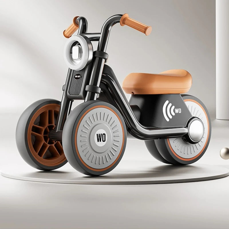 Balance Bike Toddler Ages 2 5 Music Unisex Three Wheel No Pedals Learning Three Wheeled Baby Balance Bike The Walker No Pedals