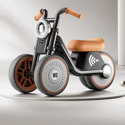 Balance Bike Toddler Ages 2 5 Music Unisex Three Wheel No Pedals Learning Three Wheeled Baby Balance Bike The Walker No Pedals