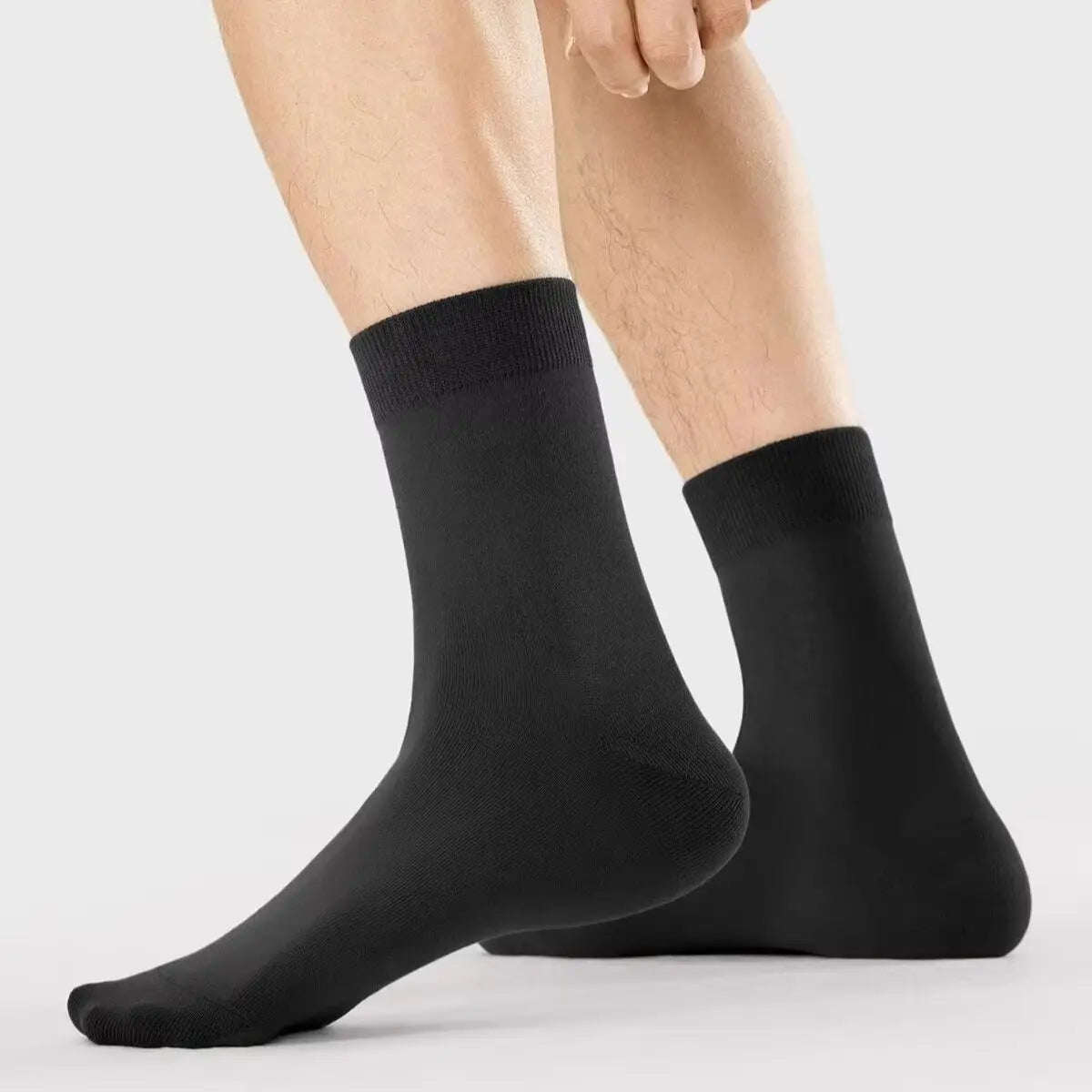 Men's Modal Cotton Spring/Summer Breathable Anti-Odor Sports Socks; Breathable Business Mid-Calf Socks 7PCS