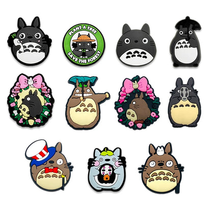 Japanese Cute Beast High-Quality Shoes Charms DIY PVC Shoe bag Accessories For Wristband Pendant Decoration Xmas Gifts
