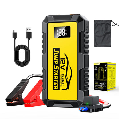 PSOOO 12V 8000A 27000mAh High-capacity portable Car Jump Starter,Multifunctional car booster with lighting charging capabilities