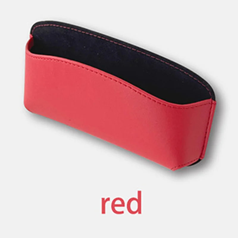 Auto Eyeglasses Organizer Box Adhesive Multifunctional pu leather car instrument panel installation for  Keys, Phones, Earphones