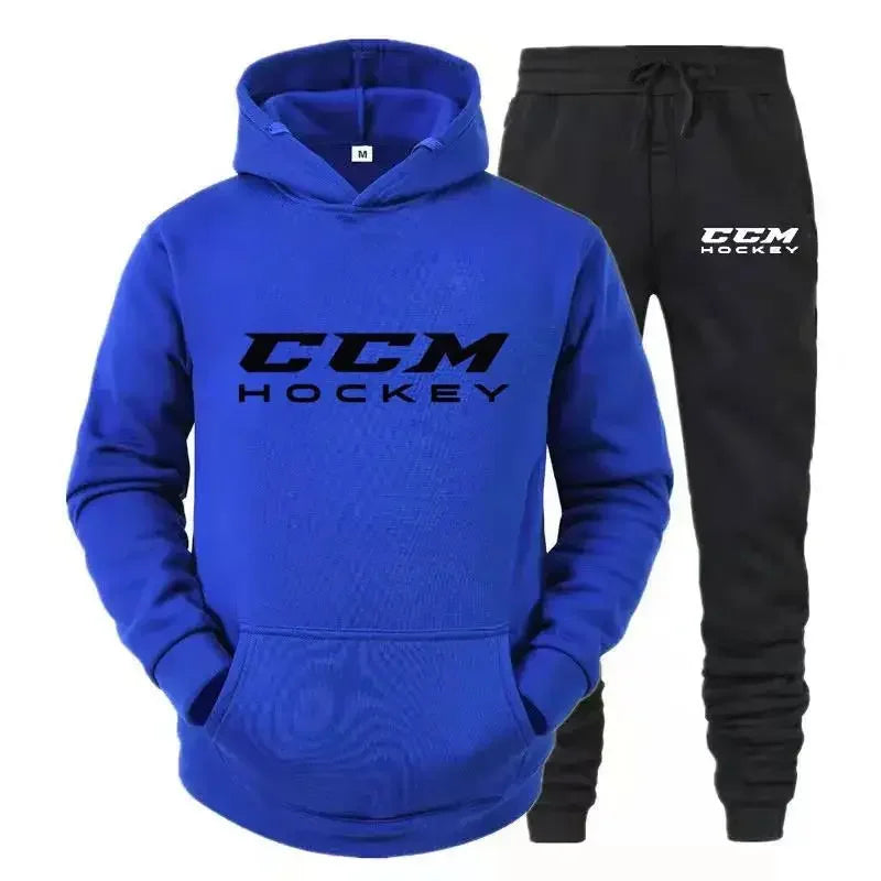 Autumn and winter men's sportswear set  high-quality casual sportswear  hooded sweatshirt