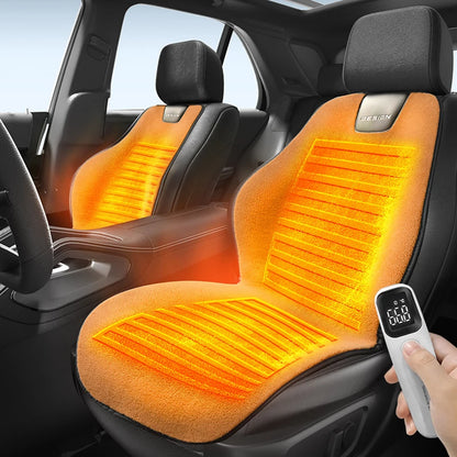 12V Universal Heated Car Seat Cushion Car Seat Heater 3 Gear Adjustable Winter Warmer Seat Heating Pads Car Interior Accessories