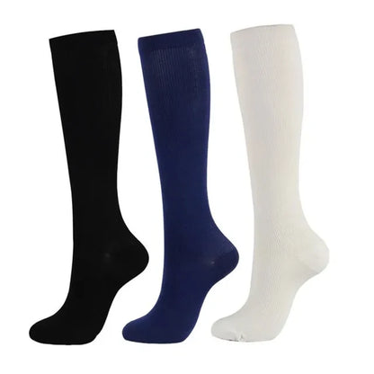 3/5/6 Pairs Compression Socks Exercise Mountaineering Running Sports Socks Elastic Medical Blood Circulation Swelling Nurse Sock