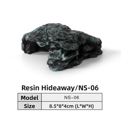 Nomoypet NS162 Rock Cave Simulation Pet Reptile Spider Turtle Sunbathing Platform Hideout Caves for Pets Reptiles Supplies