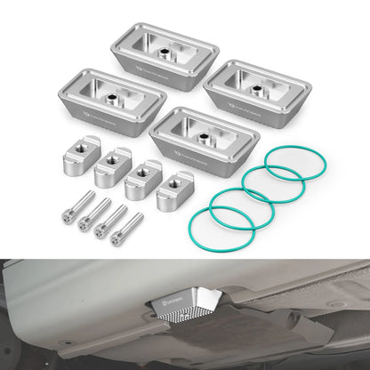 BEVINSEE Aluminum Jack Pad Set For BMW E46 X3 E83 Z4 E86 E85 E89 Replaces 51 71 7 065 919