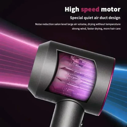 SenCiciMen Intelligent Hairdryer 1600W with Temperature Control Quick Drying Cold Hot Air Styling Care for Home Use