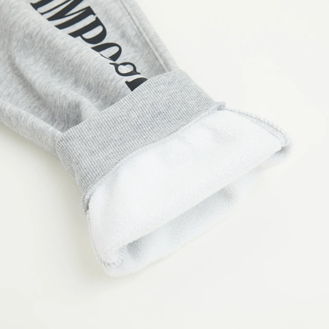 Metersbonwe Men's Fleece-Lined Tapered Pants with Side Print Autumn Winter Thermal Joggers Comfortable Cuffed Sport Sweatpants