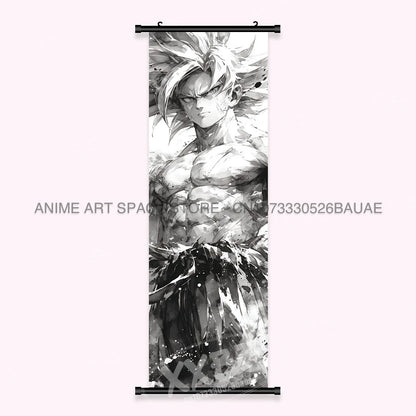 Dragon Ball Anime Wall Artwork Canvas Mural Scrolls Pictures Anime Character Son Goku Hanging Painting Poster Home Decoration