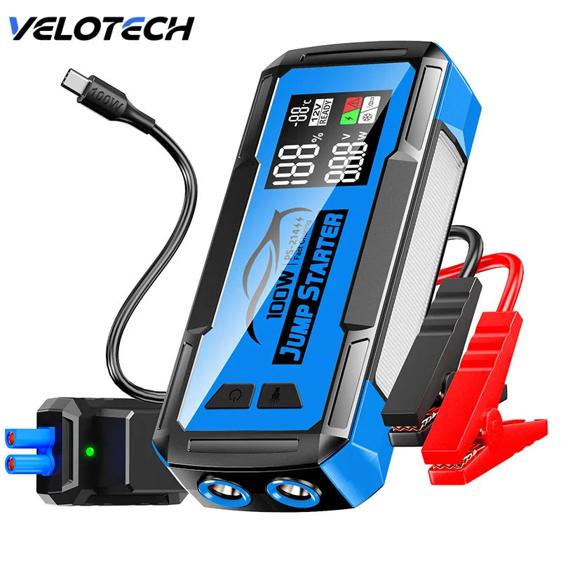 Car Emergency Battery Starter Jump Portable Power Bank Multi Function 8000A Ultra-Large Capacity 12V Auxiliary Starting Device