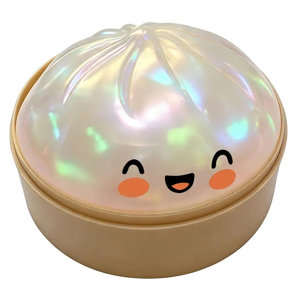 Giant Squishies Dumpling Bun Toy, Slow Rising Glitter Dumpling Stress Ball, Stress Relief Fidget Toy for Home Office Travel