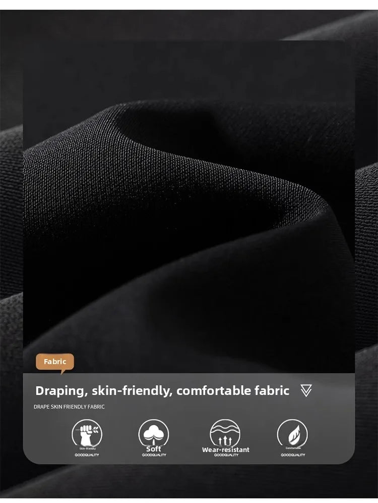 High Waist Straight Leg Suit Pants Women's Summer Thin Large Size Fat MM Hip Covering Slim Wide Leg Trousers Korean Style