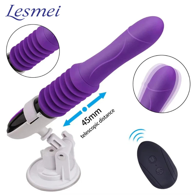 Sex Machine Thrusting Big Dildo Vibrator Vaginal G Spot Automatic Up Down Massager Retractable Pussy Adults Sex Toys for Women