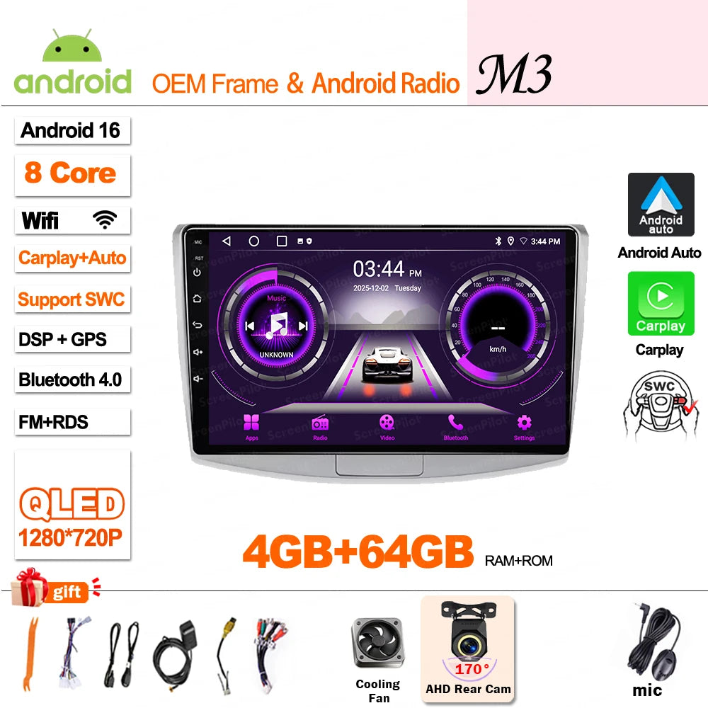 For Volkswagen VW Passat B6 B7 B8 CC 2007- 2021 Android 16 Car Radio Multimedia Video Player GPS Navigation Touch Screen RDS 5G