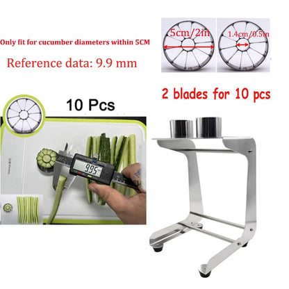 Manual Cucumber Strip Cutter Machine 304 stainless steel Eggplant slicer Carrot Strip Cutter for Sushi Shop