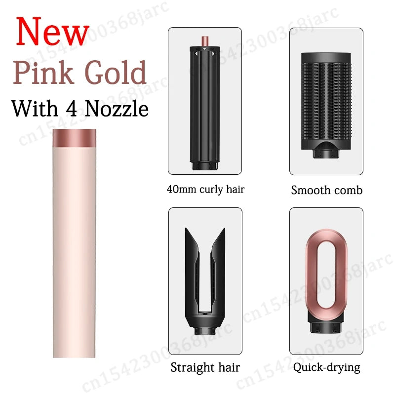SenCiciMen Hair Styler Curling Iron Hair Hot Air Brush Curling Barrel Hair Dryer Salon Professional Curly Straight Hair Styler