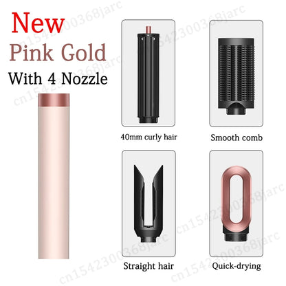 SenCiciMen Hair Styler Curling Iron Hair Hot Air Brush Curling Barrel Hair Dryer Salon Professional Curly Straight Hair Styler