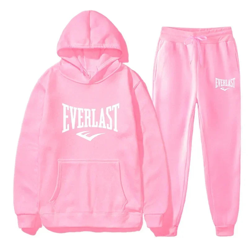 Autumn and Winter Fashion Men's Fitness Jogging Wear Casual Sportswear Suit Hooded Jumper Hoodie + Trousers Two-piece Set